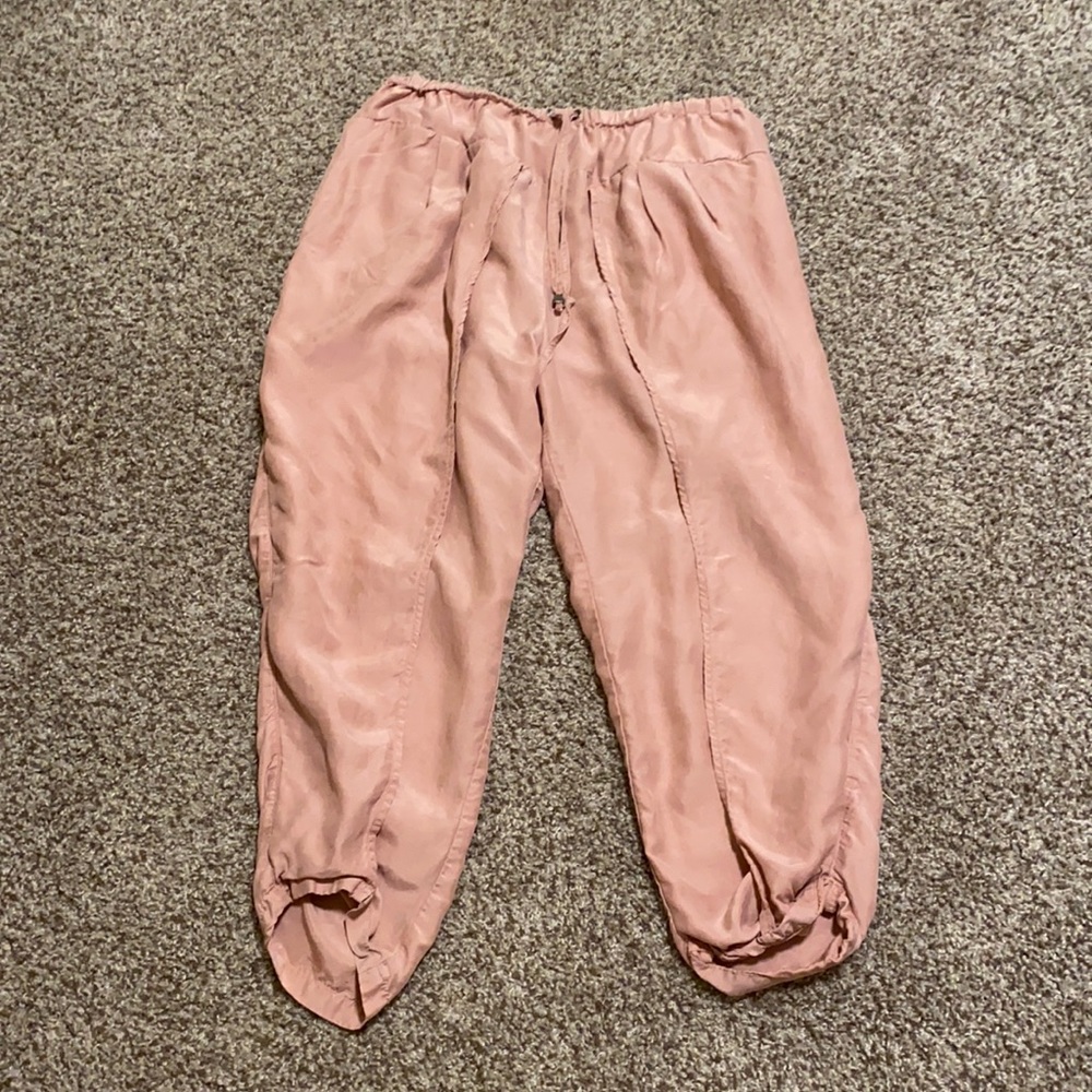 Free People Pink Wrap Harem Pants Cropped - Size S